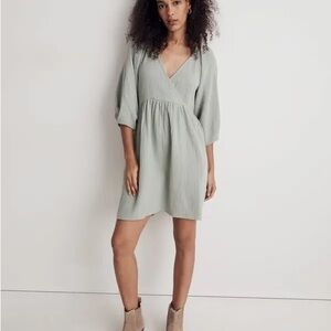 Madewell Light Green Mini Dress